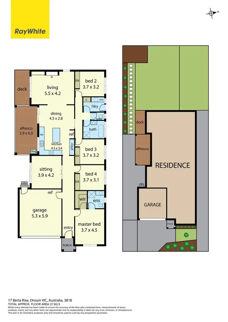 Floorplan of Homely house listing, 17 Berta Rise, Drouin VIC 3818