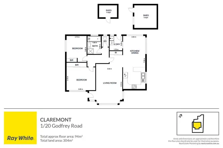 Floorplan of Homely house listing, 1/20 Godfrey Road, Claremont TAS 7011