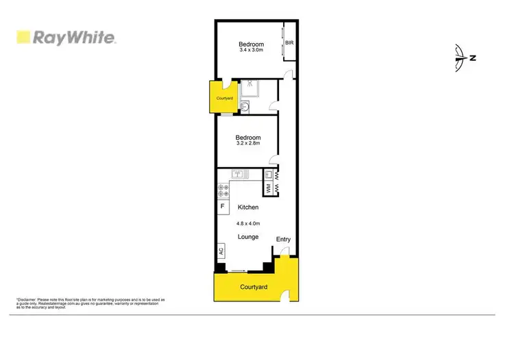 Floorplan of Homely unit listing, 1/307 High Street, Thomastown VIC 3074