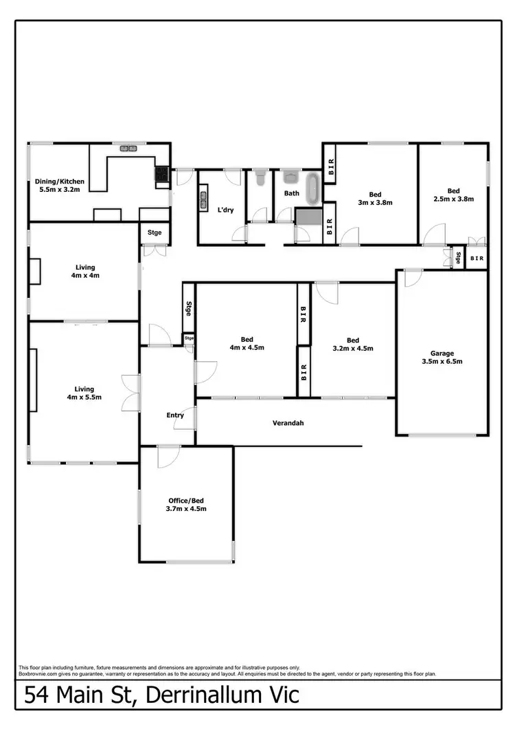 Floorplan of Homely house listing, 54 Main Street, Derrinallum VIC 3325