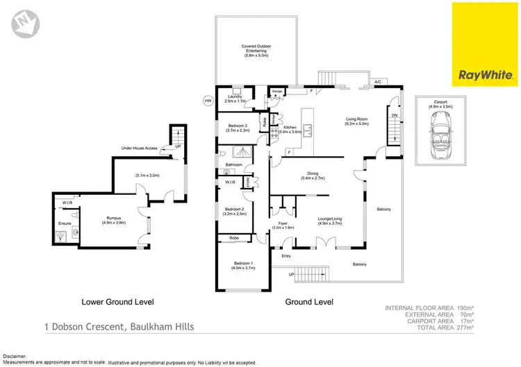 Floorplan of Homely house listing, 1 Dobson Crescent, Baulkham Hills NSW 2153