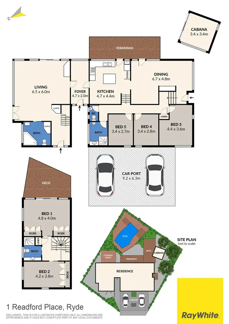 Floorplan of Homely house listing, 1 Readford Place, Ryde NSW 2112