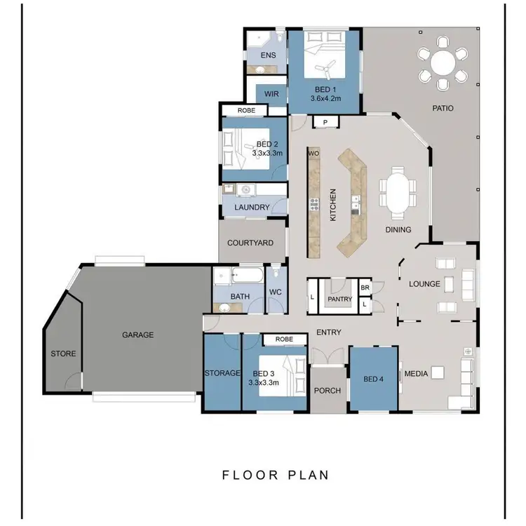 Floorplan of Homely house listing, 10 Twin Lakes Drive, Murrumba Downs QLD 4503