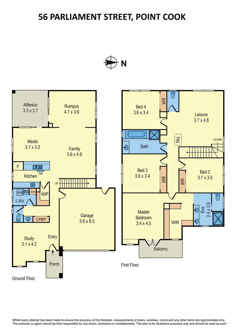 Floorplan of Homely house listing, 56 Parliament Street, Point Cook VIC 3030