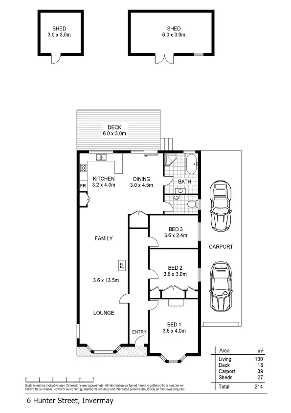 Floorplan of Homely house listing, 6 Hunter Street, Invermay TAS 7248