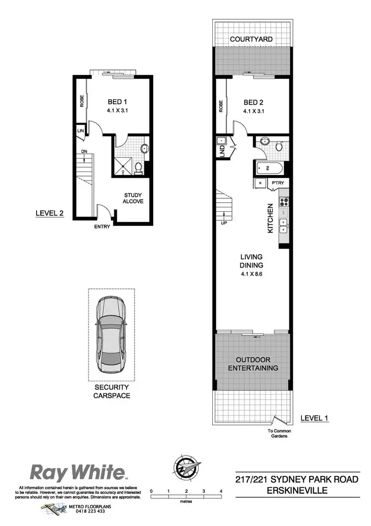 Floorplan of Homely apartment listing, 217/221 Sydney Park Road, Erskineville NSW 2043