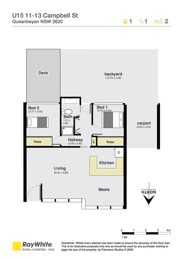 Floorplan of Homely townhouse listing, 15/11-13 Campbell Street, Queanbeyan NSW 2620