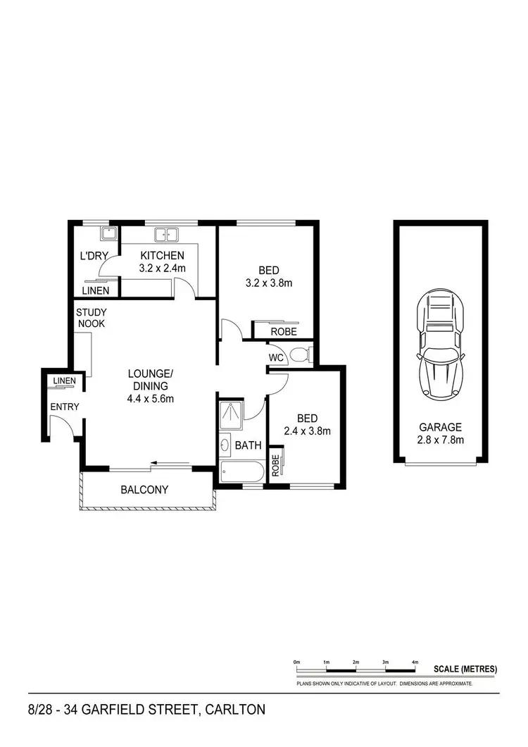 Floorplan of Homely unit listing, 8/28 Garfield Street, Carlton NSW 2218
