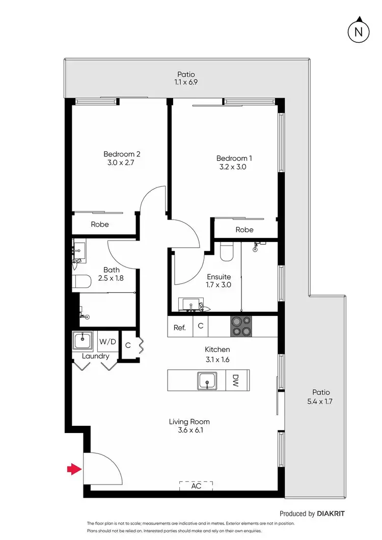 Floorplan of Homely apartment listing, G05/7 Riversdale Road, Hawthorn VIC 3122