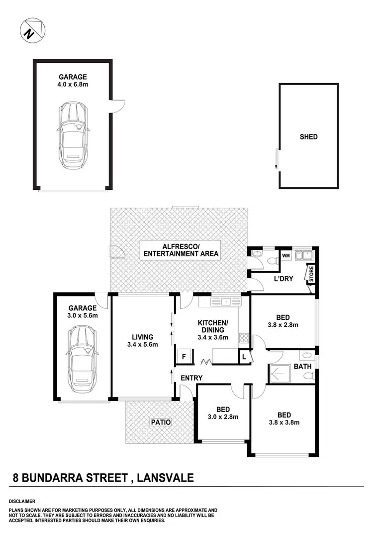 Floorplan of Homely house listing, 8 BUNDARRA Street, Lansvale NSW 2166