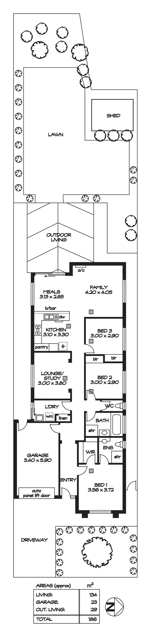 Floorplan of Homely house listing, 3A Chilworth Avenue, Enfield SA 5085