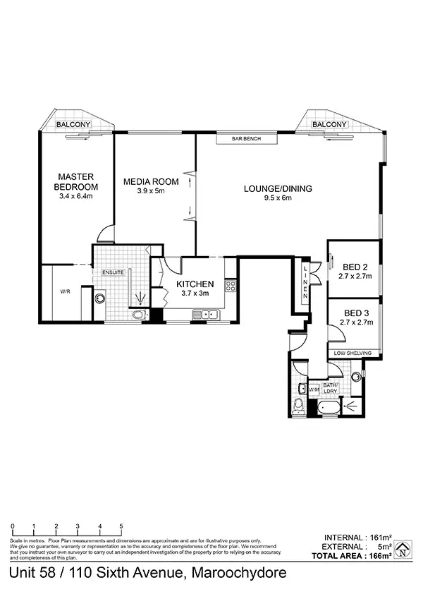 Floorplan of Homely unit listing, 58/110 Sixth Avenue, Maroochydore QLD 4558