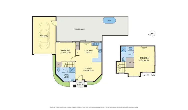 Floorplan of Homely townhouse listing, 2/130 Daley Street, Glenroy VIC 3046