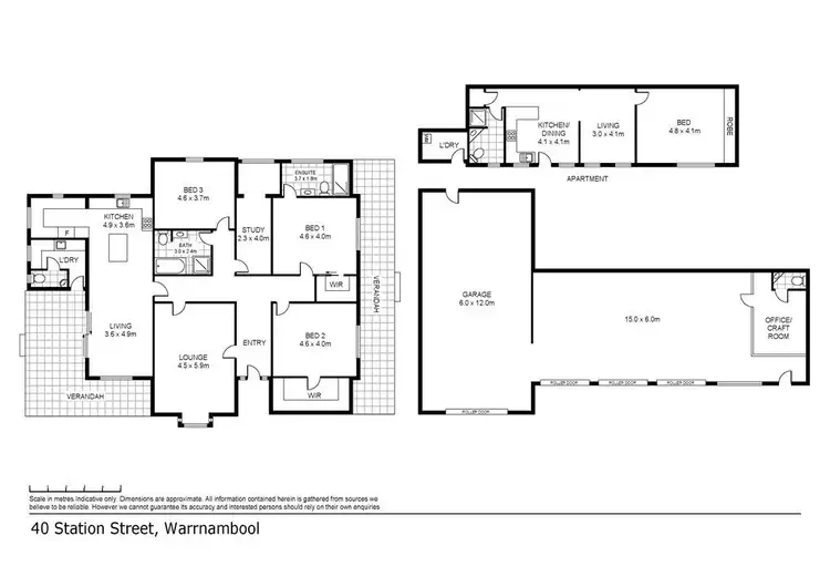 Floorplan of Homely house listing, 40 Station Street, Allansford VIC 3277