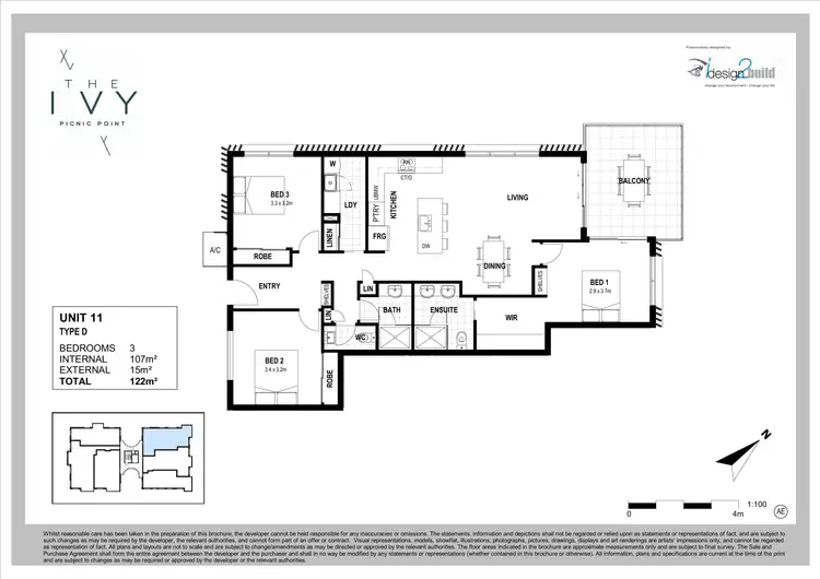 Floorplan of Homely unit listing, 11/26-28 Picnic Point Esplanade, Maroochydore QLD 4558