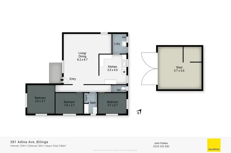 Floorplan of Homely house listing, 281 Adina Avenue, Bilinga QLD 4225