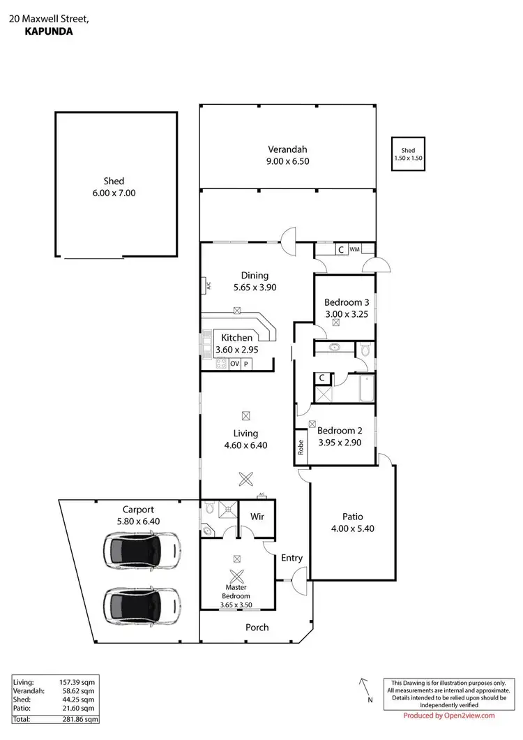 Floorplan of Homely house listing, 20 Maxwell Street, Kapunda SA 5373