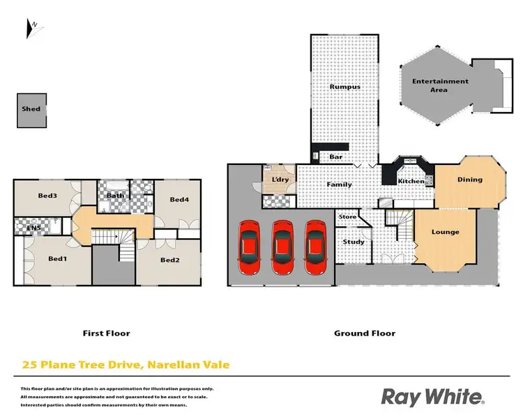 Floorplan of Homely house listing, 25 Plane Tree Drive, Narellan Vale NSW 2567