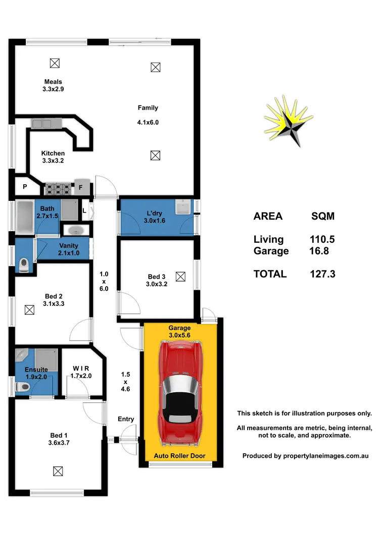 Floorplan of Homely house listing, 13 Sasha Drive, Munno Para West SA 5115