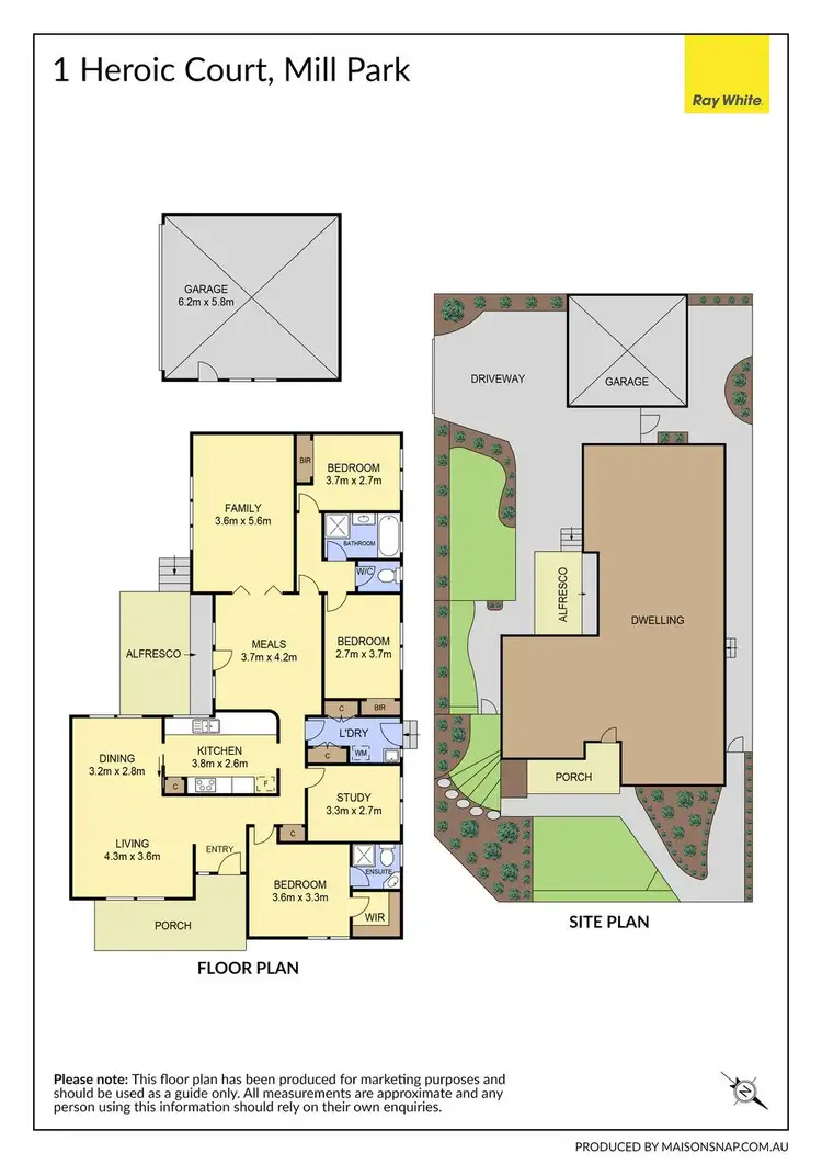 Floorplan of Homely house listing, 1 Heroic Court, Mill Park VIC 3082