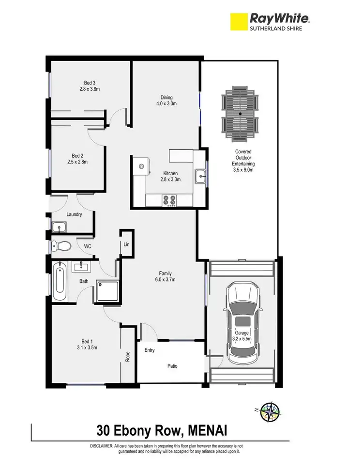 Floorplan of Homely house listing, 30 Ebony Row, Menai NSW 2234
