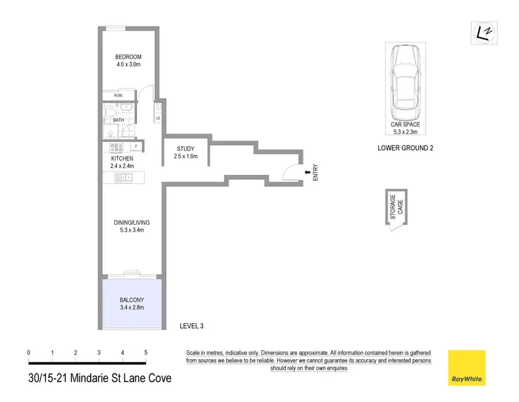 Floorplan of Homely apartment listing, 30/15-21 Mindarie Street, Lane Cove NSW 2066