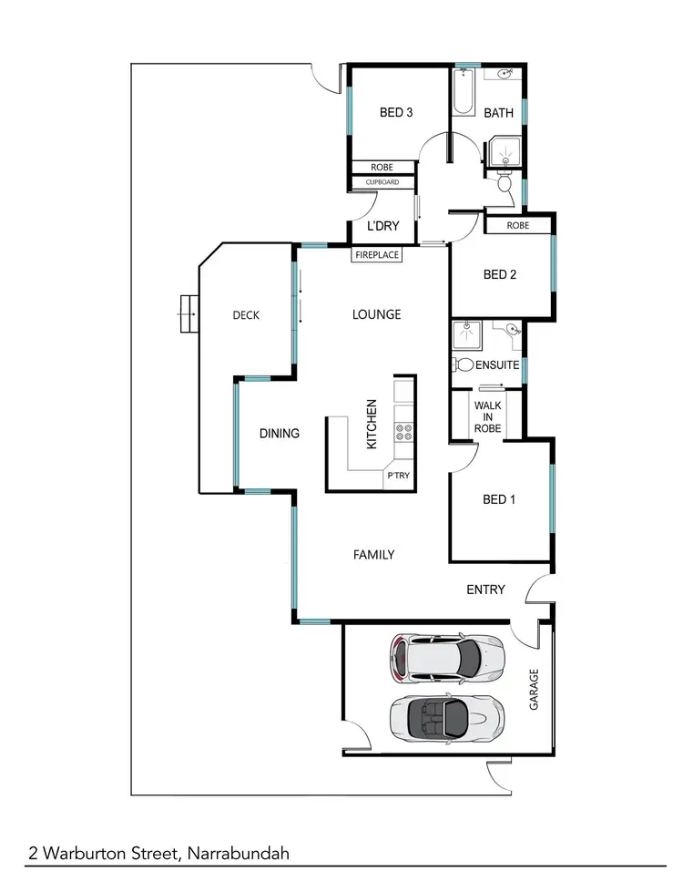 Floorplan of Homely house listing, 2 Warburton Street, Narrabundah ACT 2604