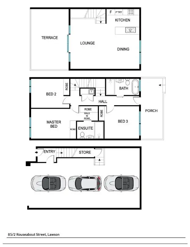 Floorplan of Homely house listing, 85/2 Rouseabout Street, Lawson ACT 2617