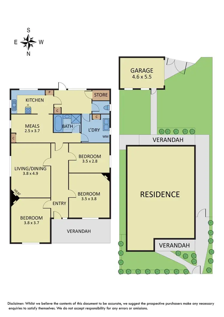 Floorplan of Homely house listing, 10 Edgewood Street, Carnegie VIC 3163