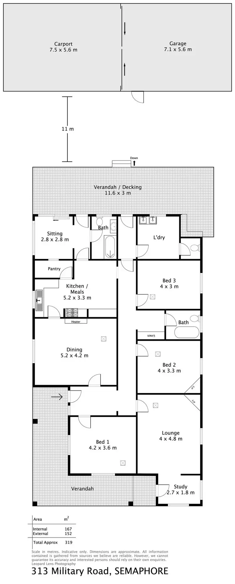 Floorplan of Homely house listing, 313 Military Road, Semaphore SA 5019