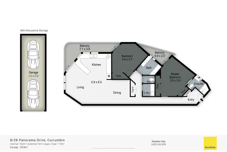 Floorplan of Homely unit listing, 8/28 Panorama Drive, Currumbin QLD 4223