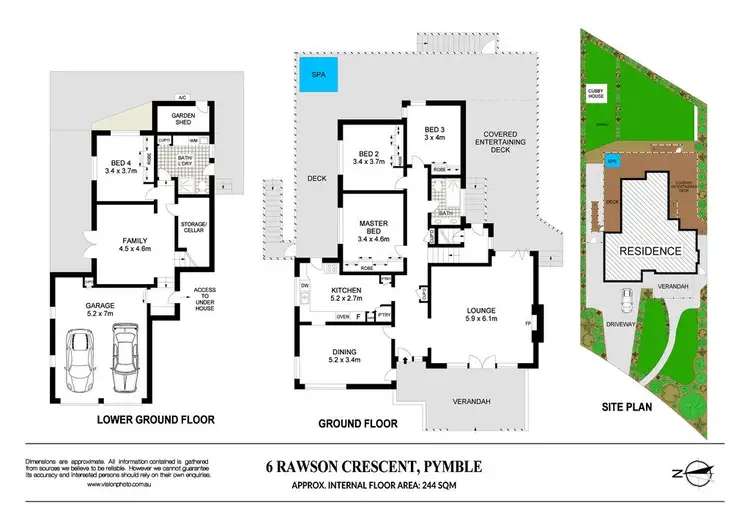 Floorplan of Homely house listing, 6 Rawson Crescent, Pymble NSW 2073