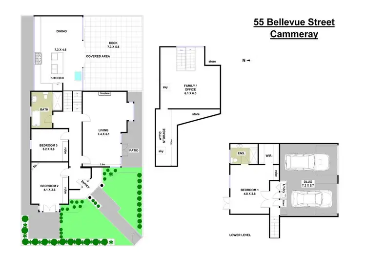 Floorplan of Homely house listing, 55 Bellevue Street, Cammeray NSW 2062