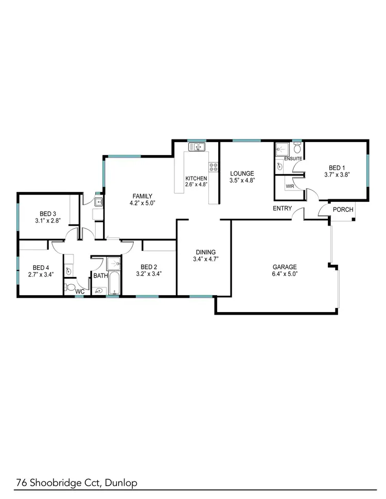Floorplan of Homely house listing, 76 Shoobridge Circuit, Dunlop ACT 2615