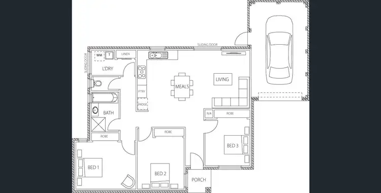 Floorplan of Homely unit listing, 3/41 McArthur Avenue, St Albans VIC 3021