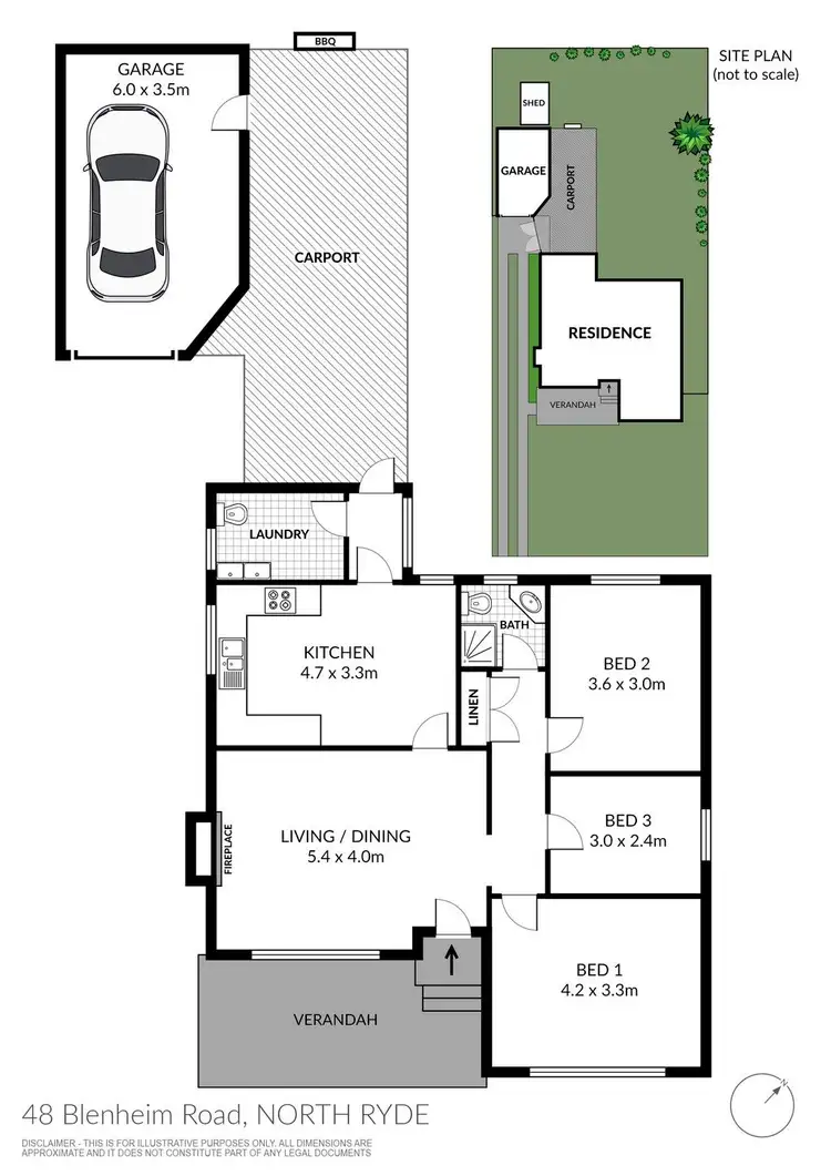 Floorplan of Homely house listing, 48 Blenheim Road, North Ryde NSW 2113