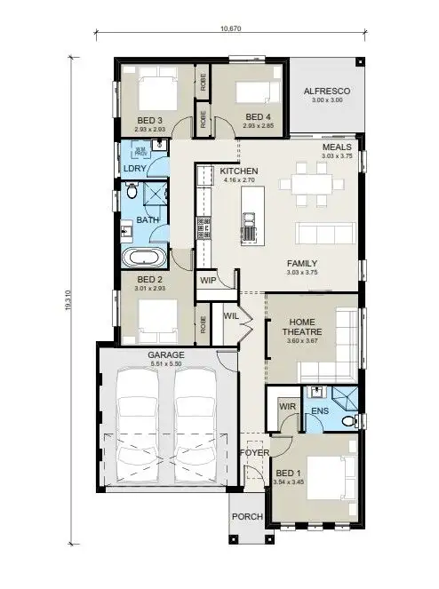 Floorplan of Homely house listing, 55 Kerrigan Crescent, Elderslie NSW 2570