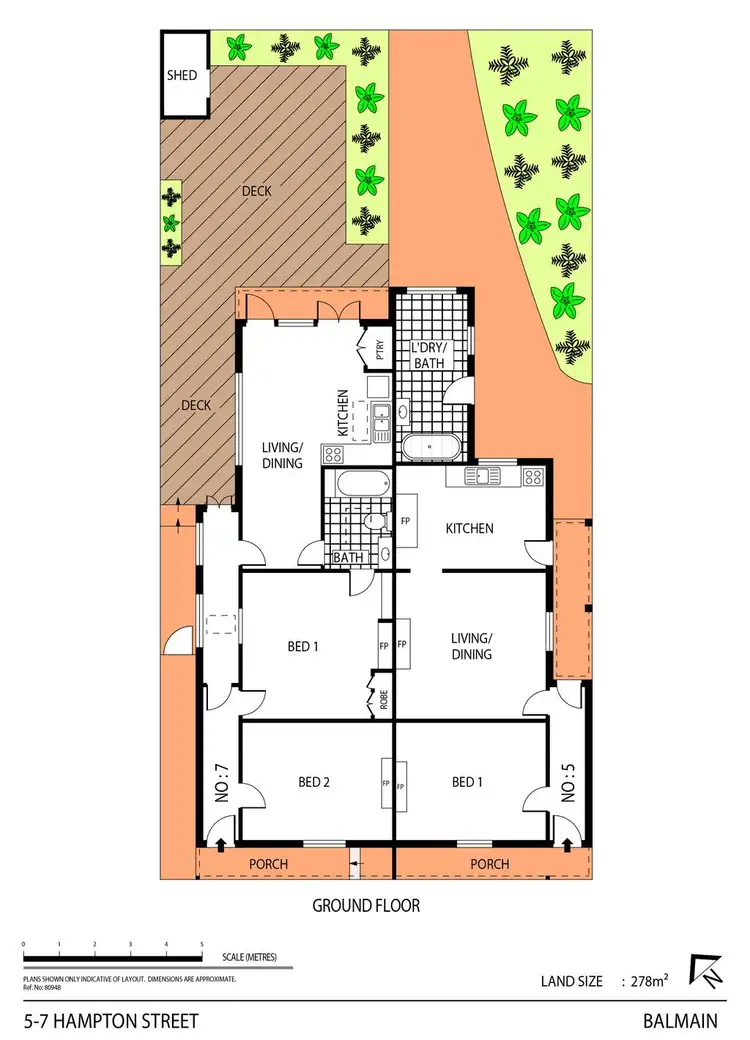 Floorplan of Homely house listing, 5-7 Hampton Street, Balmain NSW 2041