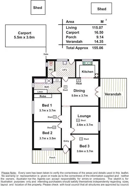 Floorplan of Homely house listing, 17 Jane Street, Smithfield SA 5114