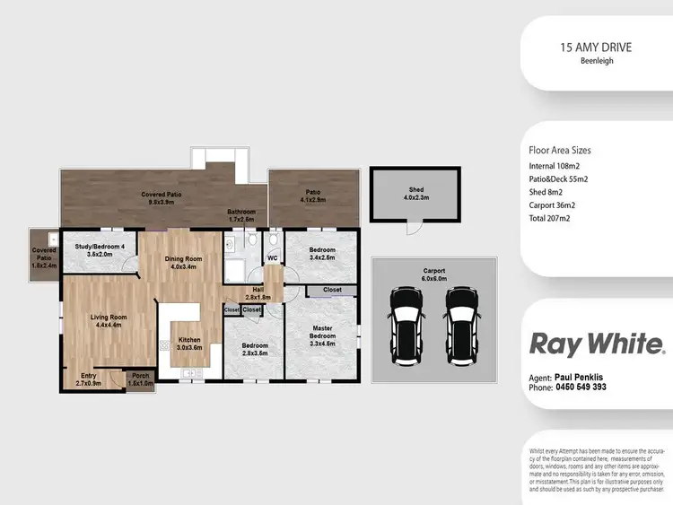 Floorplan of Homely house listing, 15 Amy Drive, Beenleigh QLD 4207