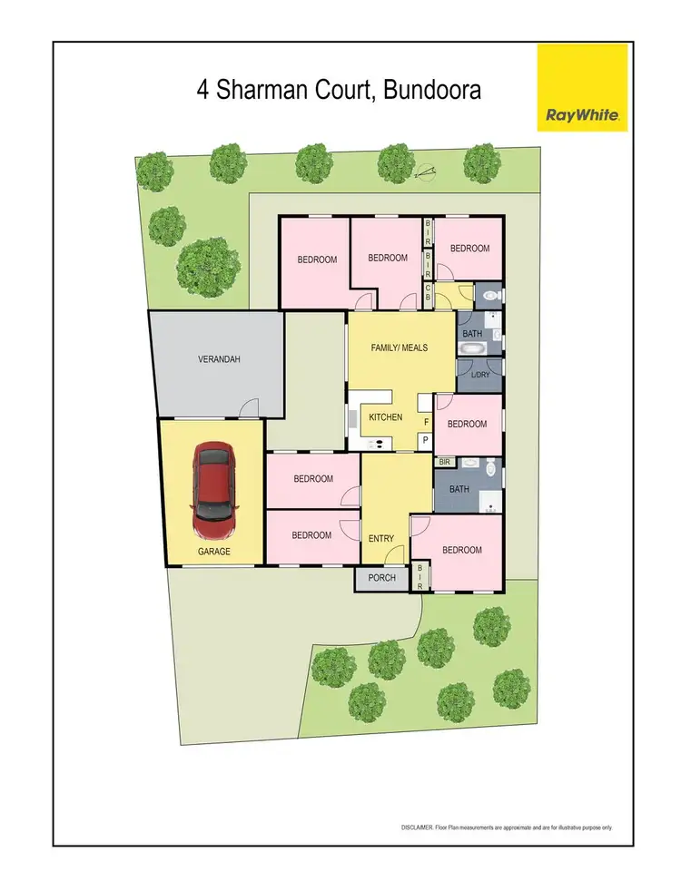 Floorplan of Homely house listing, 4 Sharman Court, Bundoora VIC 3083