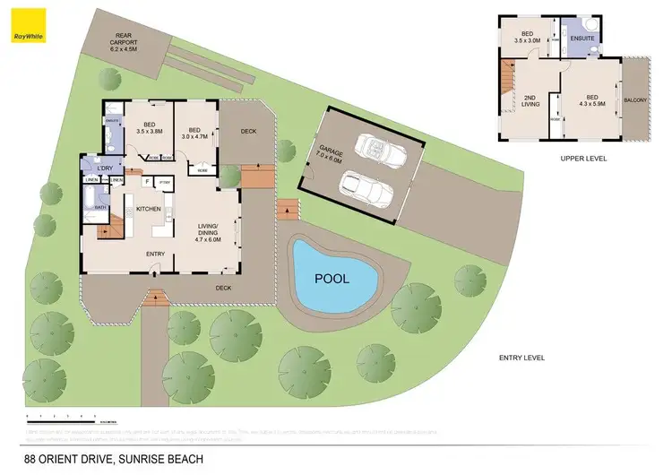 Floorplan of Homely house listing, 88 Orient Drive, Sunrise Beach QLD 4567
