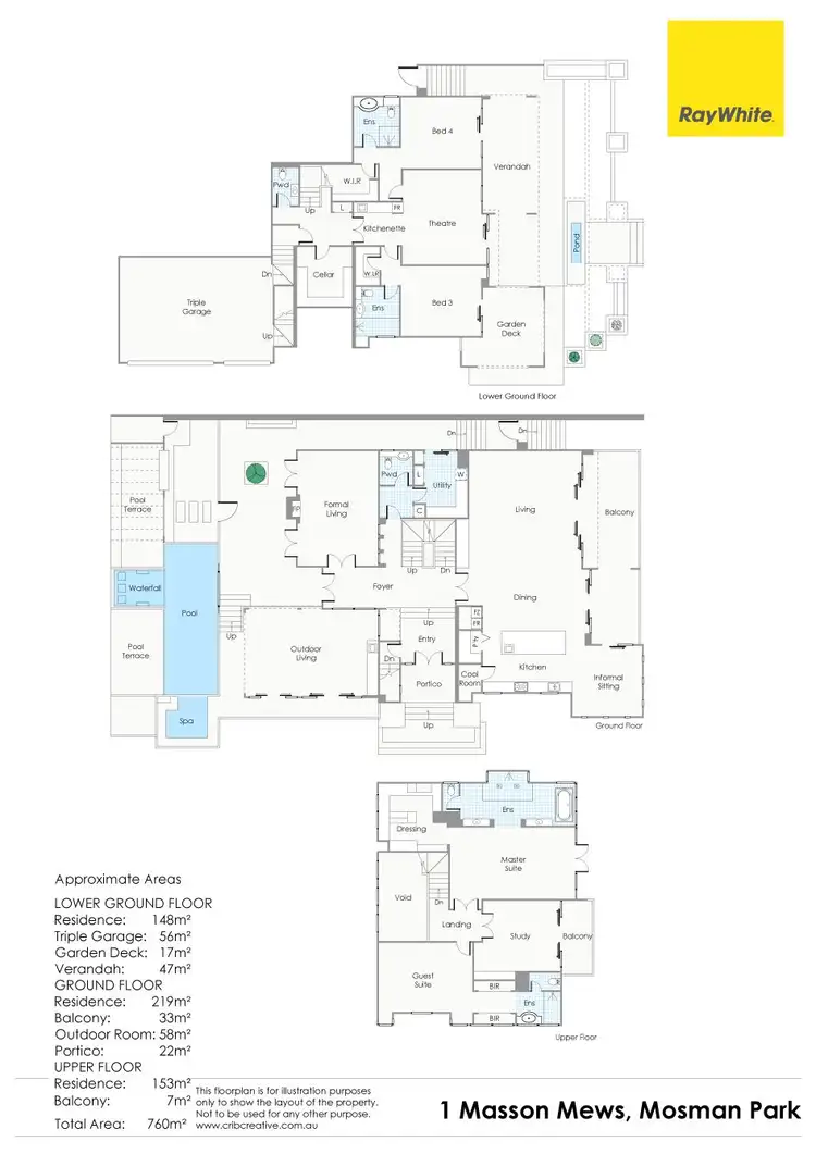 Floorplan of Homely house listing, 1 Masson Mews, Mosman Park WA 6012