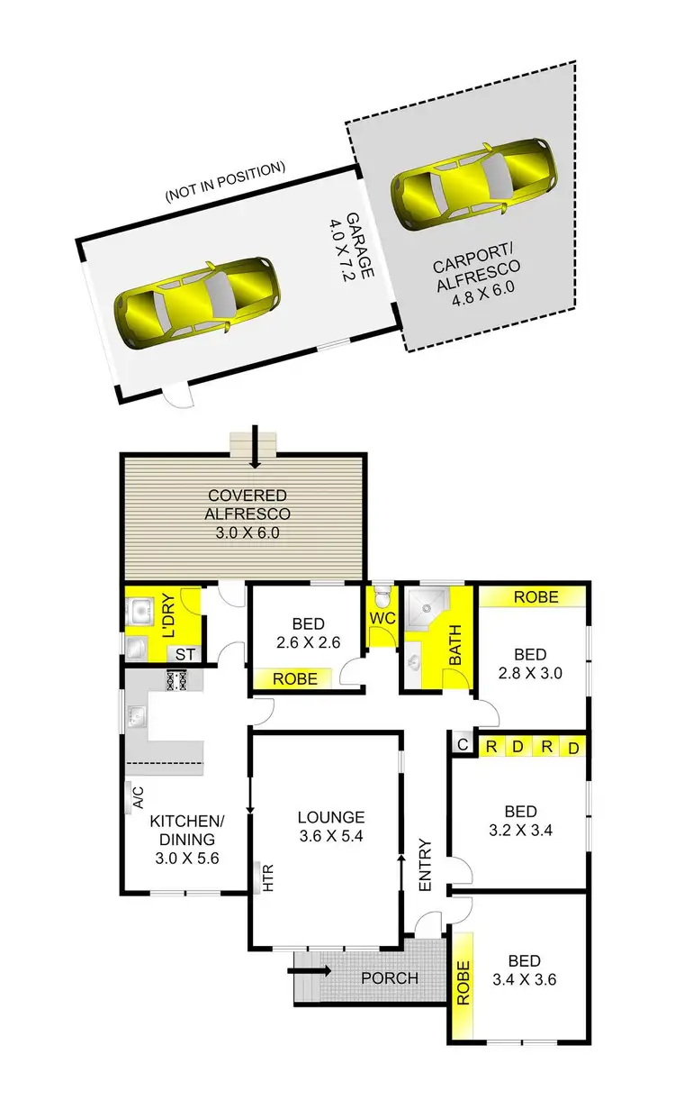 Floorplan of Homely house listing, 40 Olympic Avenue, Norlane VIC 3214