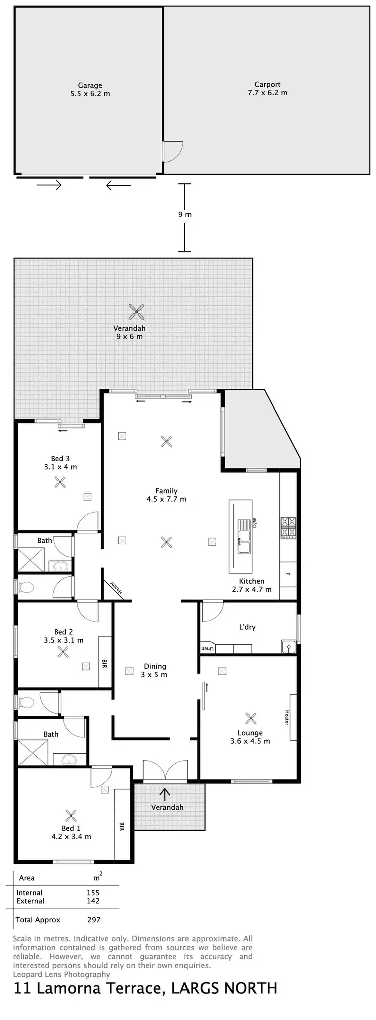 Floorplan of Homely house listing, 11 Lamorna Terrace, Largs North SA 5016