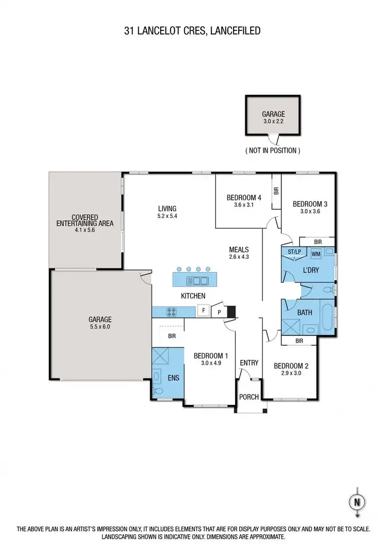 Floorplan of Homely house listing, 31 Lancelot Crescent, Lancefield VIC 3435
