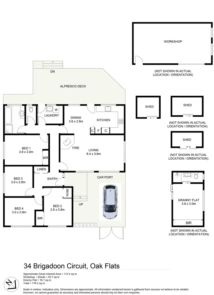 Floorplan of Homely house listing, 34 Brigadoon Circuit, Oak Flats NSW 2529