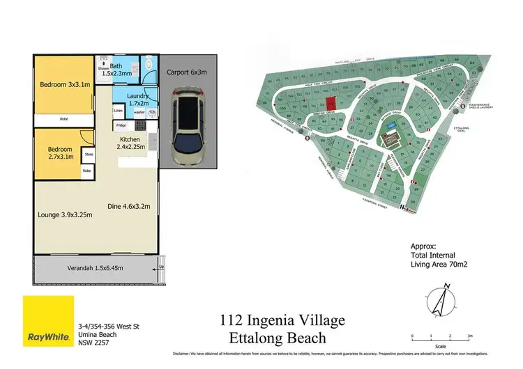 Floorplan of Homely villa listing, 112/1 Fassifern Street, Ettalong Beach NSW 2257