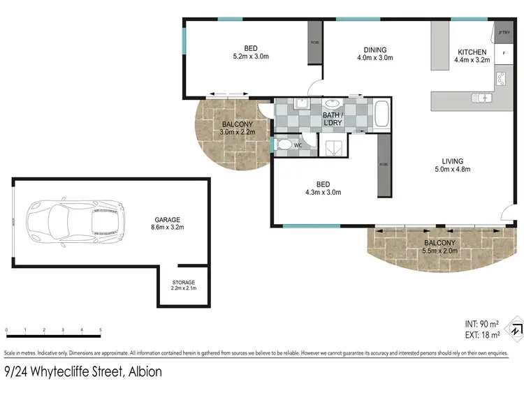 Floorplan of Homely unit listing, 9/24 Whytecliffe Street, Albion QLD 4010