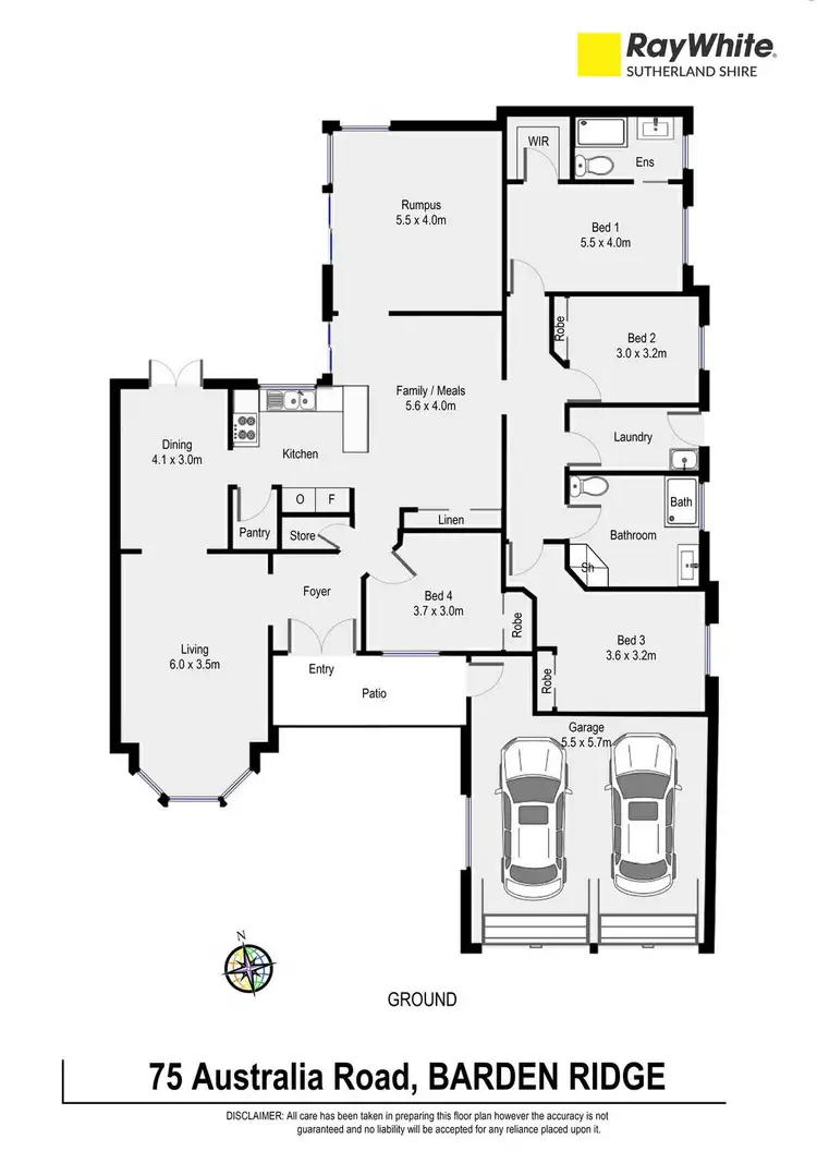 Floorplan of Homely house listing, 75 Australia Road, Barden Ridge NSW 2234